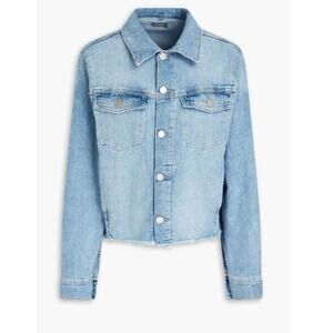 DL1961 Vika‎ frayed denim jacket Size Large